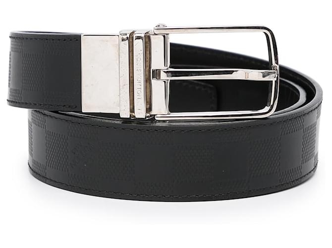 Louis Vuitton Black Damier Infini Boston Reversible Belt Cloth  ref.963272