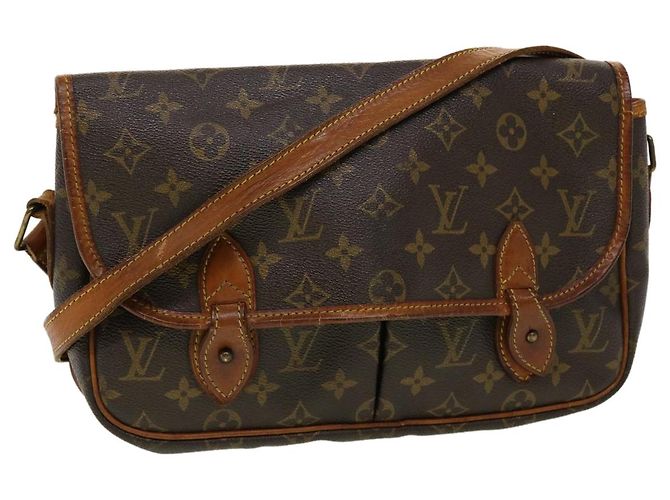 LOUIS VUITTON Borsa a tracolla Gibeciere MM con monogramma M42247 LV Auth em4560