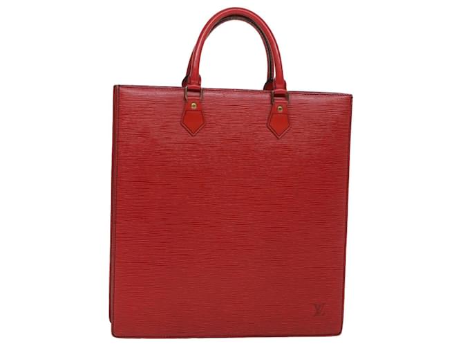 LOUIS VUITTON Epi Sac Plat Hand Bag Red M5274E LV Auth 45152