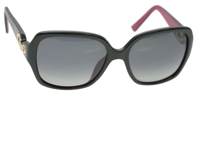 Óculos de sol Christian Dior Preto Rosa Auth cl607 Plástico  ref.963412