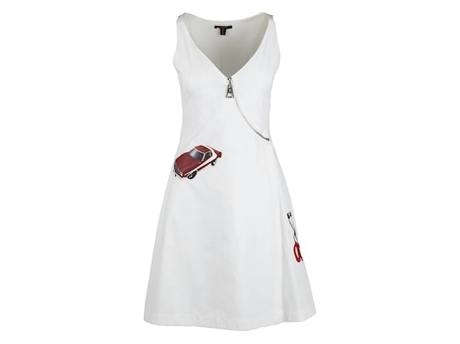 Louis Vuitton Series 2 Patch Dress White Cotton  ref.963425
