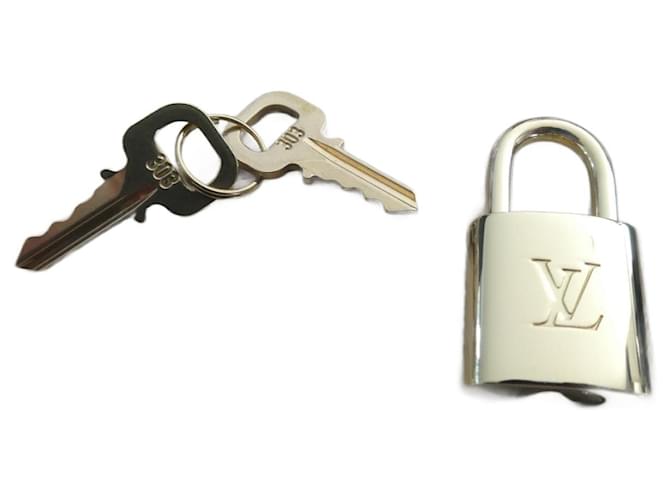 Neues, nie benutztes Louis Vuitton Vorhängeschloss 2 Schlüssel Gold hardware Stahl  ref.963429