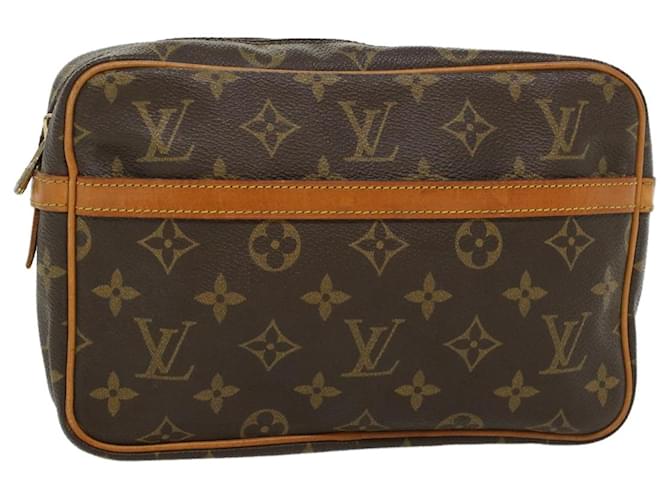 Louis Vuitton Compiegne 23 Canvas Clutch Bag (pre-owned) in Black