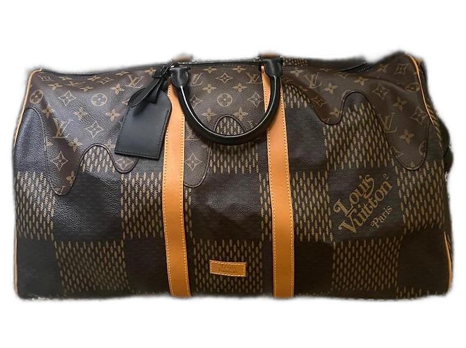Autre Marque Keepall louis vuitton x nigo Marron