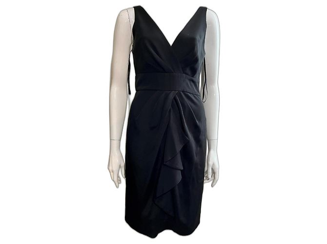 Diane Von Furstenberg Vestido de cóctel de seda DvF SDISA Negro