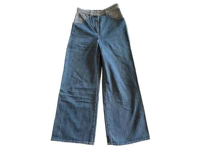 Vaqueros Chanel Azules de Algodón Talla 36 