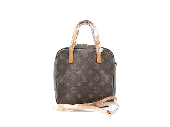 Sac à main en toile Monogram Spontini Louis Vuitton M47500 en très bon état Marron  ref.963689