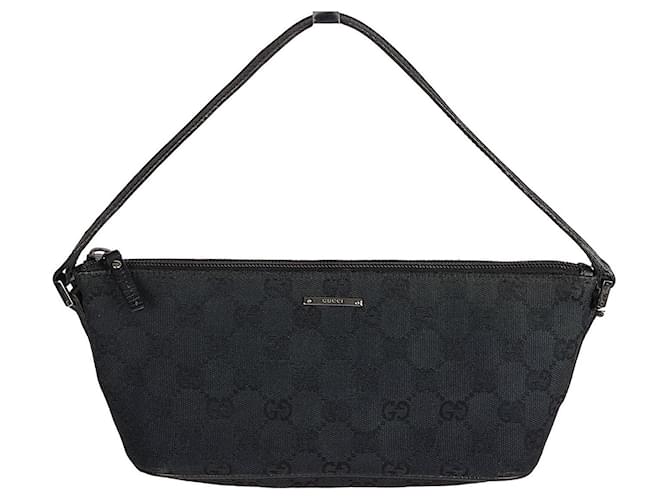 Gucci handbag in monogram canvas Black Cloth  ref.963721
