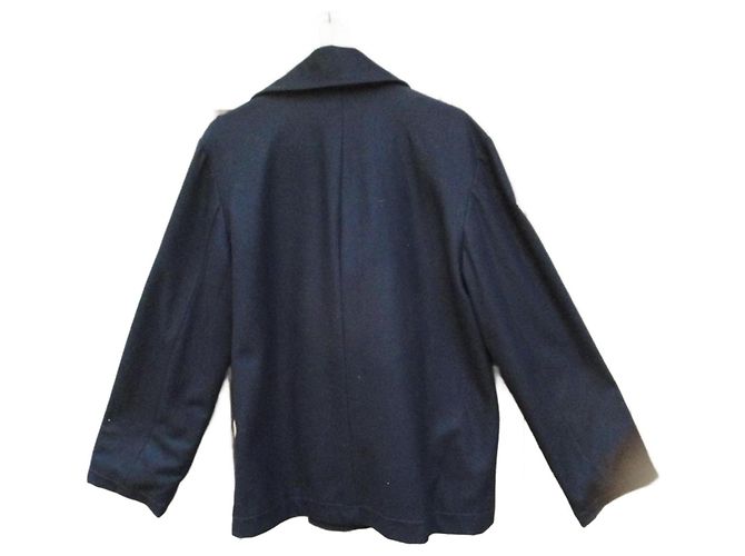 Autre Marque Navy Blue Wool Peacoat M