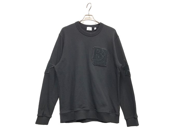 Burberry Pullover Schwarz Baumwolle