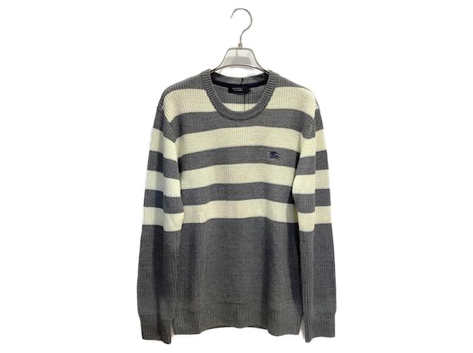 Burberry Pullover Grau Wolle  ref.963911