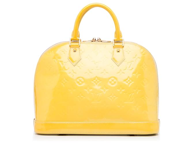 Louis Vuitton Alma Vernis PM Monogram Top Handle Handbag