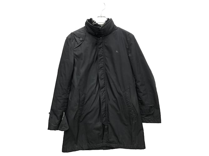 Burberry Men Coats Outerwear Black Polyester  ref.963999