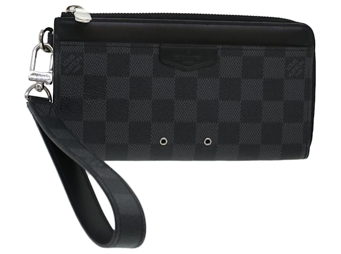 LOUIS VUITTON Damier Graphite Zippy Dragonne Long Wallet N60379 LV