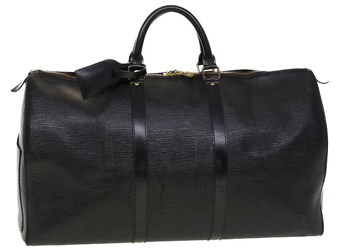 Louis Vuitton Epi Keepall 45 Sac Boston Noir M42972 Auth LV 45120