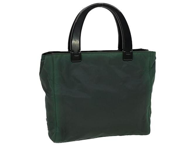 PRADA Hand Bag Nylon Green Auth bs6158  ref.964168