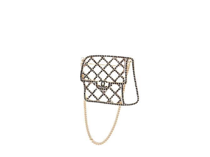 Timeless CHANEL - Zeitlose Strassbrosche Golden