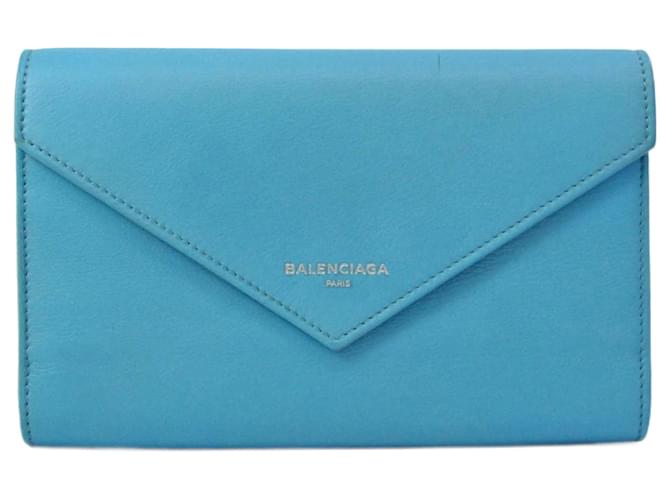 Balenciaga Papier Blue Leather  ref.964391