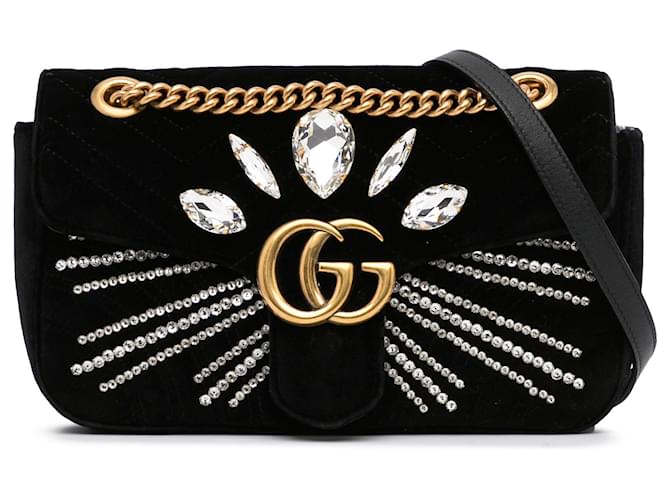 Gucci Horsebit Embellished Quilted Leather Shoulder Bag