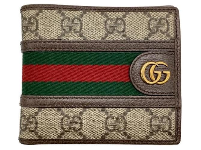 **** Portefeuille Ophidia Suprême GG GUCCI Cuir Marron  ref.964563