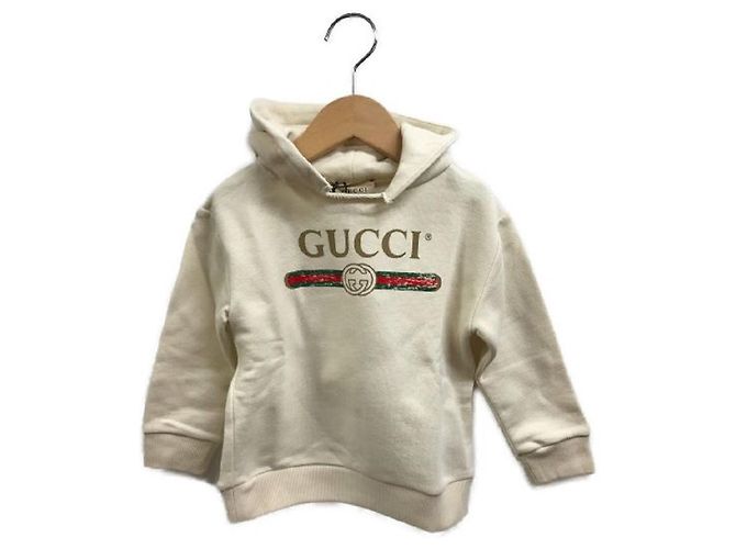 ****GUCCI Gucci Logo Beige Sweatshirt