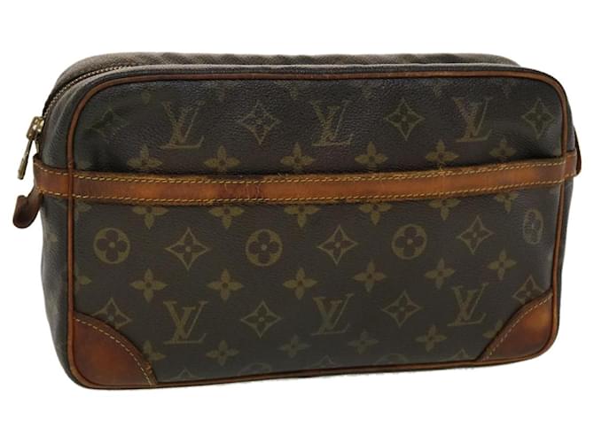 Louis Vuitton Monogram Compiegne 28 Clutch Bag M51845 LV Auth 45342 Cloth  ref.964611