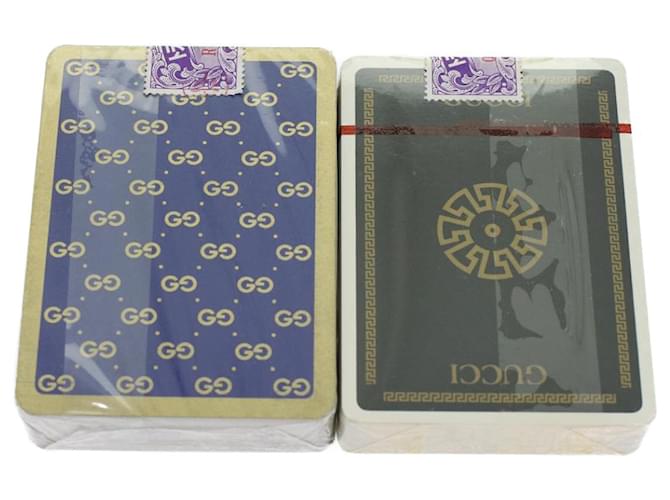 GUCCI Playing Cards Purple Black Auth 45015  ref.964614