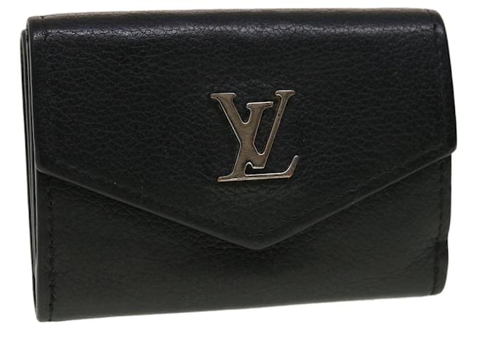 LOUIS VUITTON Portefeuille Rock Mini Wallet Taurillon Black M63921 LV Auth  45068 Leather ref.964621 - Joli Closet