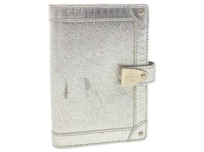 LOUIS VUITTON Agenda Partner Day Planner Cover Suhari Silver R21032 auth 45096 Silvery Leather  ref.964642