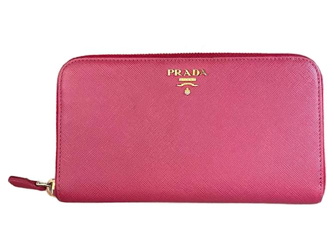 Prada Geldbörsen, Geldbörsen, Fälle Pink Leder  ref.964681