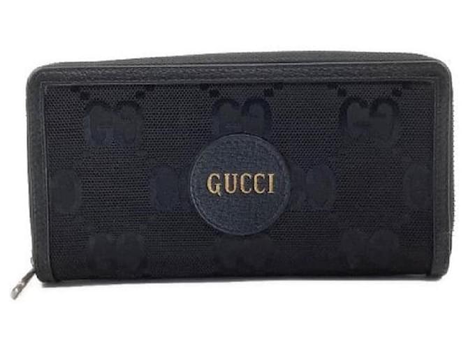 ****GUCCI Off The Grid Zip Around Black Wallets Leather Nylon  ref.964689