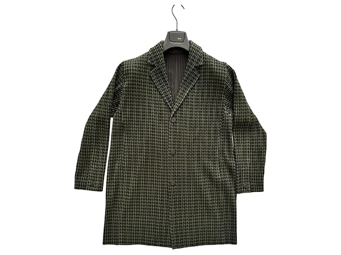 Issey Miyake casaco estampado da cidade Multicor Poliéster  ref.964694