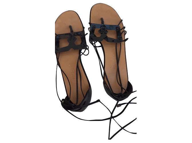 Sandali Paule Ka in vernice nera Nero