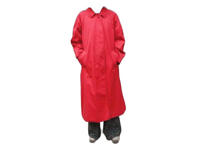 imperméable Burberry vintage taille 42 Coton Polyester Rouge  ref.964715