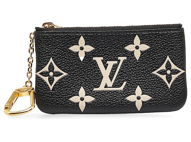 Louis Vuitton, Bags, Louis Vuitton Empreinte Key Pouch Black Gold