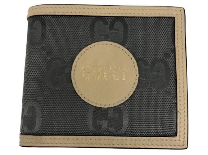****GUCCI Gray x Ivory Off The Grid Wallet Grey Leather  ref.964819