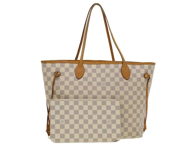 LOUIS VUITTON Damier Azur Neverfull MM Tote Bag N41605 Auth LV 45252  ref.964880