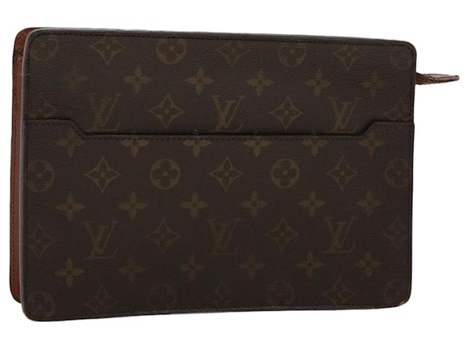 LOUIS VUITTON Monogram Pochette Homme Clutch Handbag