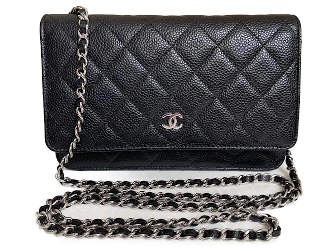 Wallet On Chain Chanel TIMELESS/ Classic Woc Black Leather ref.964941 -  Joli Closet