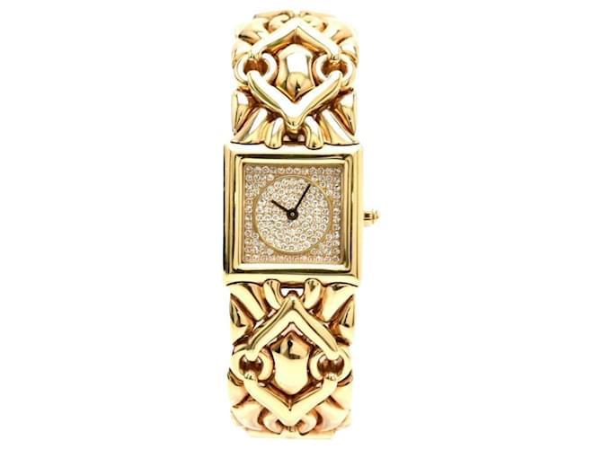Bulgari ***Bvlgari Diamant- und Gold-Trika-Armbanduhr Gold hardware Gelbes Gold  ref.964972