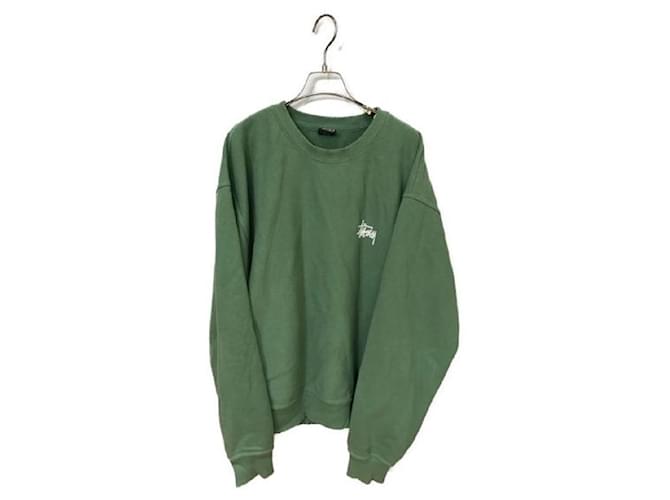 Autre Marque ****STUSSY Green Long Sleeve Sweatshirt  ref.965076