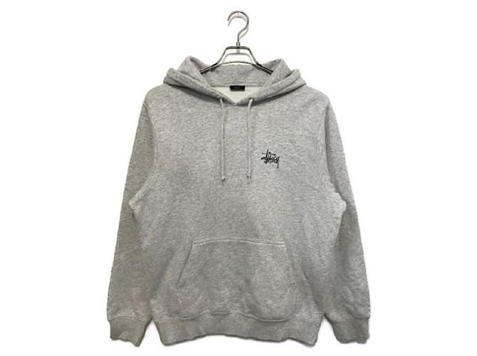 Autre Marque ****STUSSY Gray Hoodie Grey Cotton Polyester  ref.965083