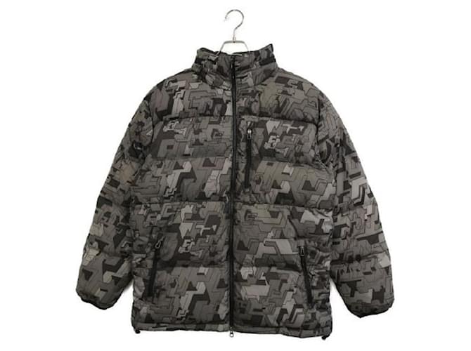 Autre Marque ****STUSSY Gray Down Jacket Grey Polyester  ref.965118
