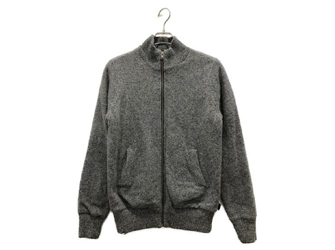 Autre Marque ****STUSSY Gray Knit Cardigan Grey Polyester Wool  ref.965120