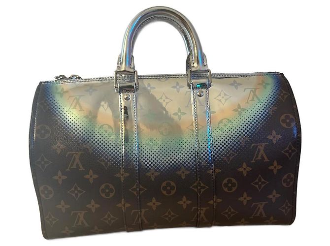 Abbesses Louis Vuitton Keepall 35 Nebula Marron Argenté