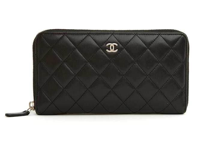 Chanel Classic Timeless black mate Leather  ref.965280