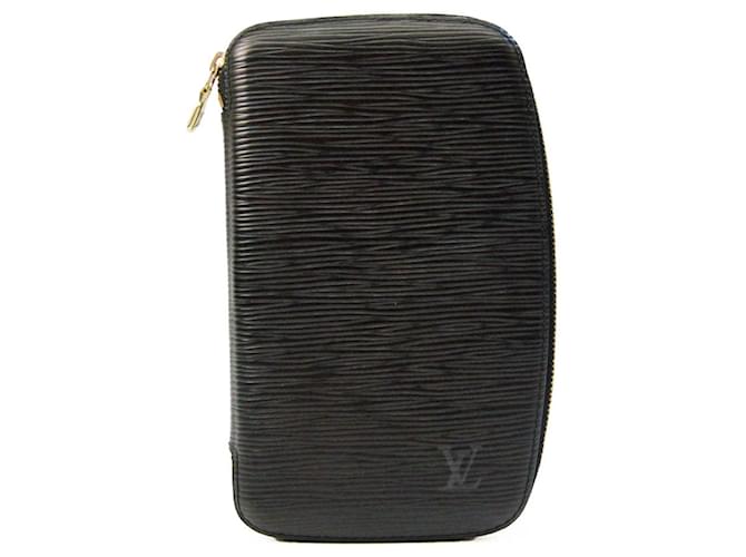 Louis Vuitton Negro Cuero  ref.965479
