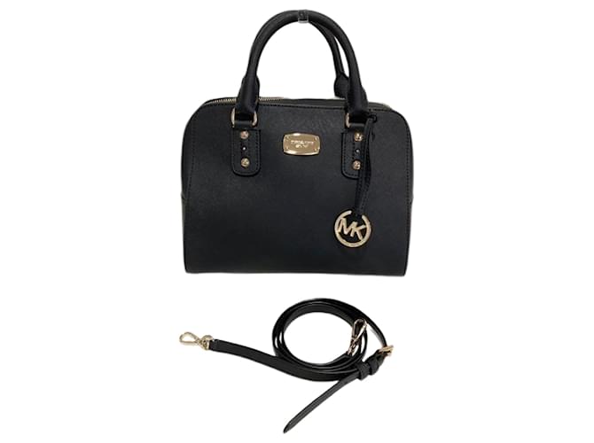 Buy Michael Kors Leather Tote Bag | Black Color Women | AJIO LUXE