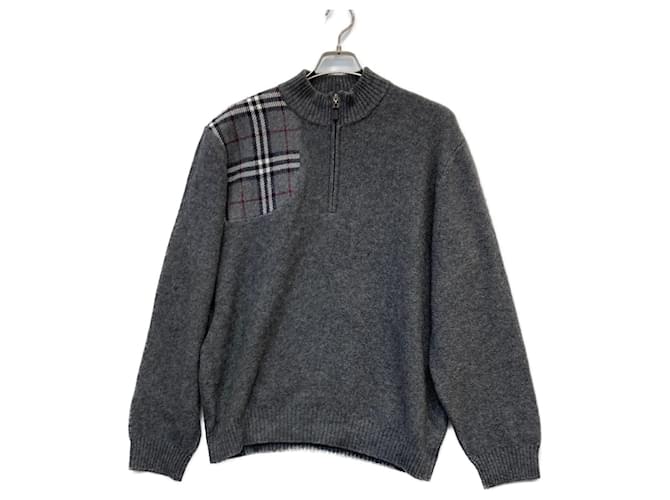 Burberry Pullover Grau Wolle  ref.965593