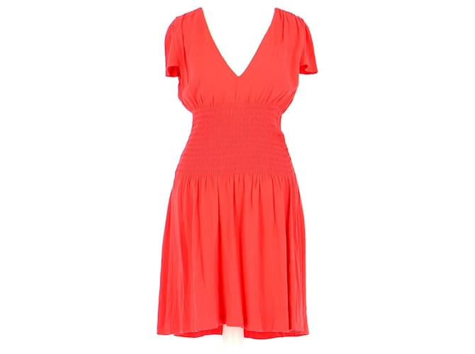 Maje Robe Polyester Rouge  ref.965768